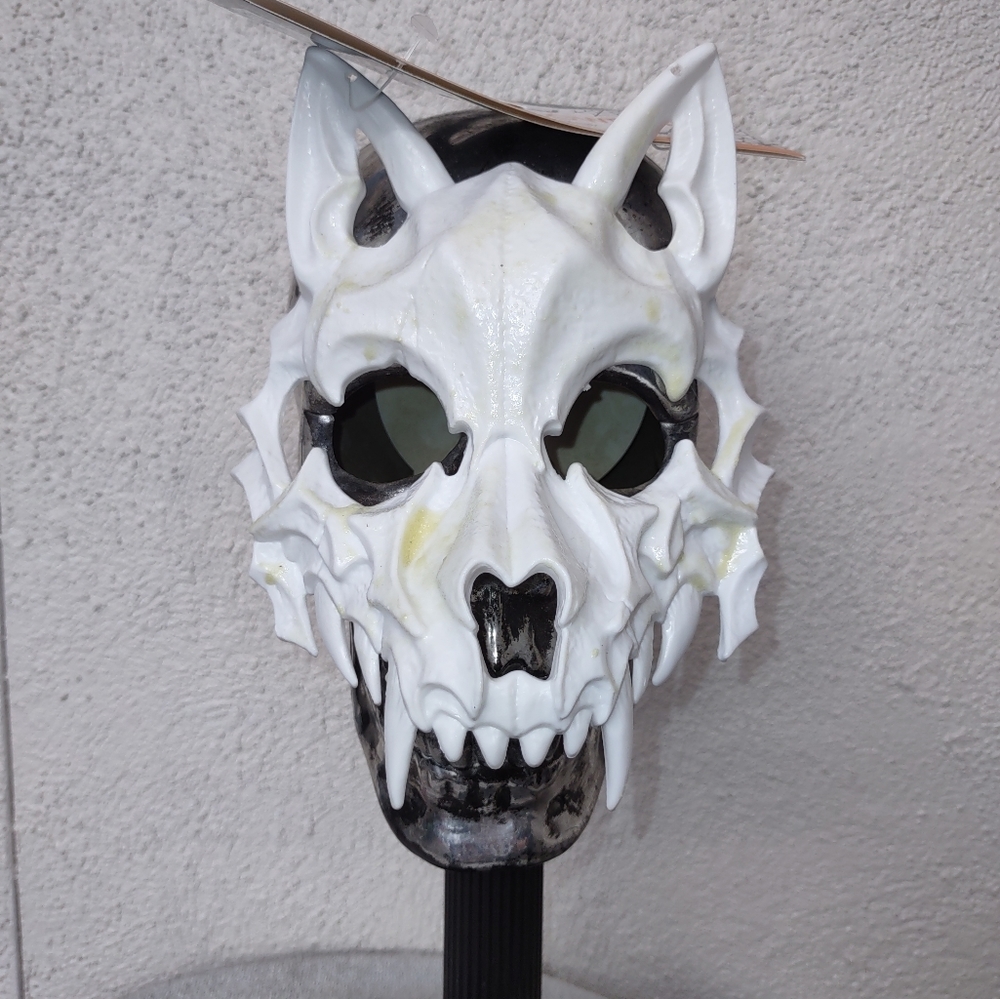 Wolf Bones Animal Mask Halloween Japanese Demon Goth Cyberpunk Avant Garde Rave